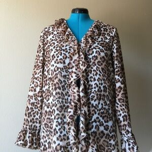 Animal Print Three Piece Pant Outfit